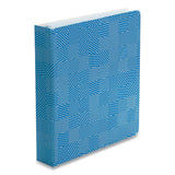 Oxford™ Punch Pop Fashion Binder, 3 Rings, 1.5" Capacity, 11 X 8.5, Blue-white Labyrinth Design freeshipping - TVN Wholesale 