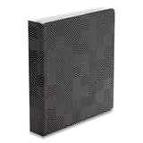 Oxford™ Punch Pop Fashion Binder, 3 Rings, 1.5" Capacity, 11 X 8.5, Black-white Labyrinth Design freeshipping - TVN Wholesale 