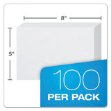 Oxford™ Unruled Index Cards, 5 X 8, White, 100-pack freeshipping - TVN Wholesale 