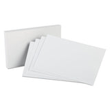 Oxford™ Unruled Index Cards, 5 X 8, White, 100-pack freeshipping - TVN Wholesale 