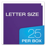 Oxford™ High Gloss Laminated Paperboard Folder, 100-sheet Capacity, 11 X 8.5, Purple, 25-box freeshipping - TVN Wholesale 