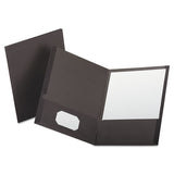 Oxford™ Linen Finish Twin Pocket Folders, 100-sheet Capacity, 11 X 8.5, Gray, 25-box freeshipping - TVN Wholesale 