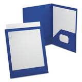 Viewfolio Polypropylene Portfolio, 100-sheet Capacity, 11 X 8.5, Clear-black