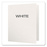 Oxford™ Twin-pocket Folders With 3 Fasteners, 0.5" Capacity, 11 X 8.5, White, 25-box freeshipping - TVN Wholesale 