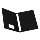 Oxford™ Twin-pocket Folders With 3 Fasteners, 0.5" Capacity, 11 X 8.5, Black 25-box freeshipping - TVN Wholesale 