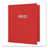 Oxford™ Twin-pocket Folders With 3 Fasteners, 0.5" Capacity, 11 X 8.5, Red, 25-box freeshipping - TVN Wholesale 
