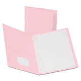 Oxford™ Twin-pocket Folders With 3 Fasteners, 0.5" Capacity, 11 X 8.5, Pink,25-box freeshipping - TVN Wholesale 