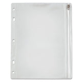 Oxford™ Zippered Ring Binder Pocket, 10 1-2 X 8, Clear freeshipping - TVN Wholesale 