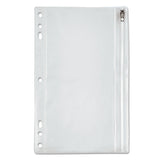 Oxford™ Zippered Ring Binder Pocket, 9 1-2 X 6, Clear freeshipping - TVN Wholesale 
