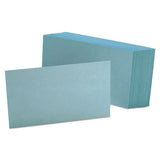 Oxford™ Unruled Index Cards, 3 X 5, Blue, 100-pack freeshipping - TVN Wholesale 