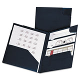 Oxford™ Divide It Up Four-pocket Poly Folder, 110-sheet Capacity, 11 X 8.5, Navy freeshipping - TVN Wholesale 