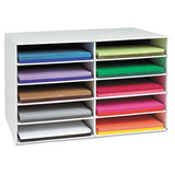 Pacon® Classroom Construction Paper Storage, 10 Slots, 26 7-8 X 16 7-8 X 18 1-2 freeshipping - TVN Wholesale 