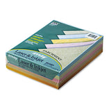 Array Colored Bond Paper, 24lb, 8.5 X 11, Assorted Parchment Colors, 500-ream