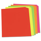 Pacon® Neon Color Poster Board, 22 X 28, Lemon, Lime, Orange, Pink, Red, 25-carton freeshipping - TVN Wholesale 