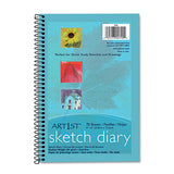 Pacon® Art1st Sketch Diary, 26 Lb Stock, Blue Cover, 9 X 6, 70 Sheets freeshipping - TVN Wholesale 