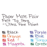 Paper Mate® Flair Felt Tip Porous Point Pen, Stick, Extra-fine 0.4 Mm, Assorted Ink And Barrel Colors, 8-pack freeshipping - TVN Wholesale 