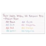 Paper Mate® Inkjoy 100 Ballpoint Pen, Stick, Medium 1 Mm, Eight Assorted Ink And Barrel Colors, 8-pack freeshipping - TVN Wholesale 