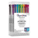 Paper Mate® Write Bros Mechanical Pencil, 0.5 Mm, Hb (#2), Black Lead, Silver Barrel With Assorted Clip Colors, 24-pack freeshipping - TVN Wholesale 