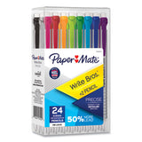 Paper Mate® Write Bros Mechanical Pencil, 0.5 Mm, Hb (#2), Black Lead, Silver Barrel With Assorted Clip Colors, 24-pack freeshipping - TVN Wholesale 