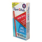 Paper Mate® Write Bros. Ballpoint Pen, Stick, Medium 1 Mm, Red Ink, Red Barrel, Dozen freeshipping - TVN Wholesale 