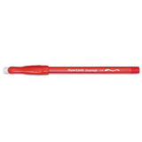 Paper Mate® Eraser Mate Ballpoint Pen, Stick, Medium 1 Mm, Red Ink, Red Barrel, Dozen freeshipping - TVN Wholesale 