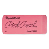 Pink Pearl Eraser, For Pencil Marks, Rectangular Block, Large, Pink, 3-pack