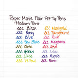 Paper Mate® Point Guard Flair Felt Tip Porous Point Pen, Stick, Medium 0.7 Mm, Black Ink, Black Barrel, Dozen freeshipping - TVN Wholesale 