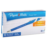 Paper Mate® Flexgrip Elite Ballpoint Pen, Retractable, Medium 1 Mm, Blue Ink, Blue Barrel, Dozen freeshipping - TVN Wholesale 