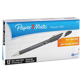 Paper Mate® Flexgrip Elite Ballpoint Pen, Stick, Medium 1 Mm, Black Ink, Black Barrel, Dozen freeshipping - TVN Wholesale 