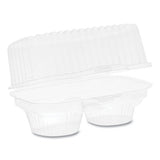 Pactiv Evergreen Clearview Bakery Cupcake Container, 2-compartment, 6.75 X 4 X 4, Clear, 100-carton freeshipping - TVN Wholesale 