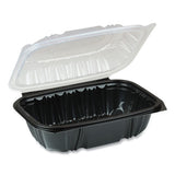 Pactiv Evergreen Earthchoice Dual Color Hinged-lid Takeout Container, 34 Oz, 9 X 6 X 3, 1-compartment, Black-clear, 140-carton freeshipping - TVN Wholesale 