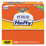 Hefty® Strong Tall Kitchen Drawstring Bags, 13 Gal, 0.9 Mil, 23.75" X 27", White, 360-carton freeshipping - TVN Wholesale 