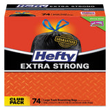 Hefty® Ultra Strong Tall Kitchen And Trash Bags, 30 Gal, 1.1 Mil, 30" X 33", Black, 74-box freeshipping - TVN Wholesale 