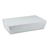 Pactiv Evergreen Earthchoice Onebox Paper Box, 55 Oz, 9 X 4.85 X 2, White, 100-carton freeshipping - TVN Wholesale 