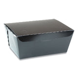 Pactiv Evergreen Earthchoice Onebox Paper Box, 66 Oz, 6.5 X 4.5 X 3.25, Black, 160-carton freeshipping - TVN Wholesale 