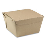 Pactiv Evergreen Earthchoice Onebox Paper Box, 46 Oz, 4.5 X 4.5 X 3.25, Kraft, 200-carton freeshipping - TVN Wholesale 