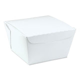Pactiv Evergreen Earthchoice Onebox Paper Box, 46 Oz, 4.5 X 4.5 X 3.25, White, 200-carton freeshipping - TVN Wholesale 