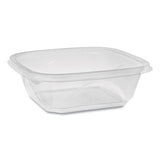 Earthchoice Recycled Pet Square Base Salad Containers, 16 Oz, 5 X 5 X 1.75, Clear, 504-carton