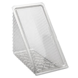 Hinged Lid Sandwich Wedges, 3.25 X 6.5 X 3, Clear, 85-pack, 3 Packs-carton