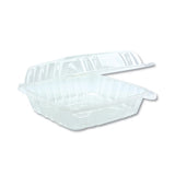 Hinged Lid Container, 8.34 X 8.24 X 3.05, Clear, 200-carton