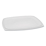 Showcase Deli Container Lid, Flat Lid For 3-compartment 48-64 Oz Containers, 9 X 7.38 X 0.19, Clear, 220-carton