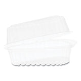 Pactiv Evergreen Hinged Lid Container, 6" Pie Wedge, 4.5 X 4.5 X 2.5, Clear, 510-carton freeshipping - TVN Wholesale 