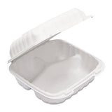 Earthchoice Smartlock Microwavable Hinged Lid Containers, 8.31 X 8.35 X 3.1, White, 200-carton