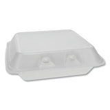 Smartlock Foam Hinged Containers, Small, 7.5 X 8 X 2.63, White, 150-carton
