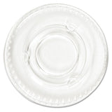 Portion Cup Lids, Fits 0.5 Oz To 1 Oz Cups, Clear, 100-sleeve, 25 Sleeves-carton