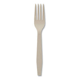 Pactiv Evergreen Earthchoice Psm Cutlery, Heavyweight, Fork, 6.88", Tan, 1,000-carton freeshipping - TVN Wholesale 