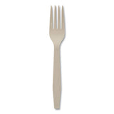 Pactiv Evergreen Earthchoice Psm Cutlery, Heavyweight, Fork, 6.88", Tan, 1,000-carton freeshipping - TVN Wholesale 