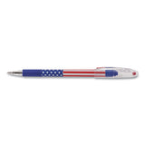 Pentel® R.s.v.p. Stars And Stripes Ballpoint Pen, Stick, Fine 0.7 Mm, Black Ink, Red-white-blue Barrel, Dozen freeshipping - TVN Wholesale 