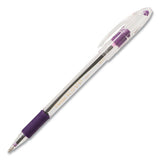 Pentel® R.s.v.p. Ballpoint Pen, Stick, Medium 1 Mm, Violet Ink, Clear-violet Barrel, Dozen freeshipping - TVN Wholesale 