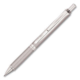 Pentel® Energel Alloy Rt Gel Pen, Retractable, Medium 0.7 Mm, Black Ink, Chrome Barrel freeshipping - TVN Wholesale 